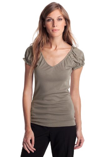 ESPRIT Collection Damen T-Shirt, N28604, Gr. 42 (XL), Braun (nougat 229) Preisvergleich