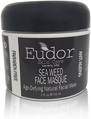 Eudor Nutrient Rich Seaweed Face Masque Soften and Refresh Tired Skin Paraben Free for Normal and Delicate Skin Refine Pores with Soothing Oils of Almond