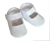 Elegante, weisse Taufschuhe aus Lack