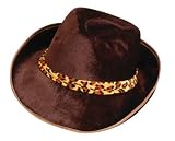 Brown Velvet Fedora Hat