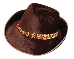 Brown Velvet Fedora Hat