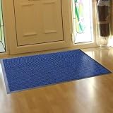 NEW ENTRANCE BARRIER DOOR MAT BLUE WITH BLACK
