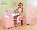 Kidkraft Retro Kitchen and Refrigerator in Pink
