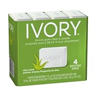 Ivory Aloe 4-Count: Bath Size Bars, 16 Ounce