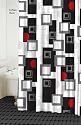 Urban Beat Shower Curtain (Black/White/Red/Grey)