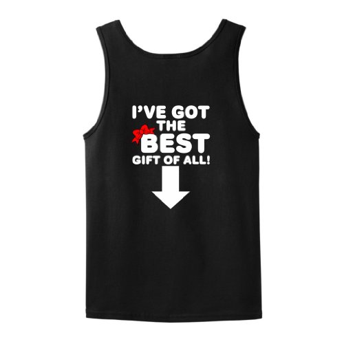 I've Got the Best Gift of All Funny Maternity Tank Top T-Shirt (NOT Maternity Sized) Christmas Santa Cute Pregnancy Pregnant Baby Shower Gift Expecting Mother Mommy Tank Top Tee