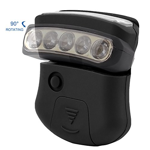 ThorFire Cap Hat Light 5LED Headlamp Rotatable Ball Cap Visor light