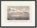 Black Framed/Matted Print 17x23, The Nerbudda in Guzerat