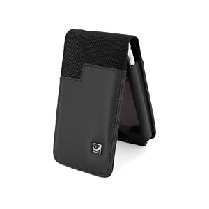 Cool Bananas Melrose Klapp Ledertasche f�r Apple iPhone 3. Gen und 3. Gen Speed schwarz