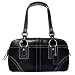 AUTHENTIC COACH SOHO BLACK LEATHER SATCHEL BUSINESS WORK TRAVEL 10580