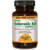 Bio-Active Hyaluronic Acid Complex 90 Vegicaps, Country Life