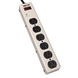 Tripp LitePM6SN1 Waber Surge Protector Strip Metal 6 Outlet 6ft Cord