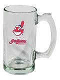 Cleveland Indians Beer Mug: 13oz Glass Sports Tankard