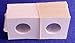 100 2x2 Bulk Supersafe Self-Adhesive Paper Coin Flips for Quarters
