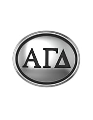 Alpha Gamma Delta Oval Sorority Bead Fits Most European Style Bracelets Including Chamilia, Biagi, Zable, Troll and More. Officially Licensed, High Quality Exclusive Bead in Stock for Immediate Shipping