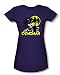 Search : DC Comics Batman Catwoman Rooftop Cat Junior's Babydoll Superhero T-Shirt Tee