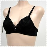 Jasmin 2 Pack $22 BLACK Floral Lace Trim Bra #3093 sz 34A 36A 38A