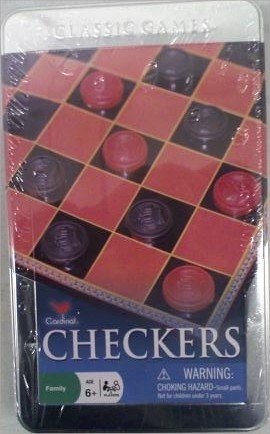 41lo63XDUAL Cardinal Basic Checker Set in a Tin   58311