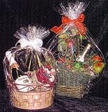 Clear Cello/Cellophane Bags - Basket Bags - 50 Bags FLAT - 14