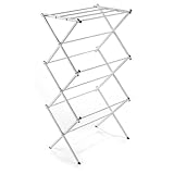 Polder Compact Accordion Clothes Drying Rack, White