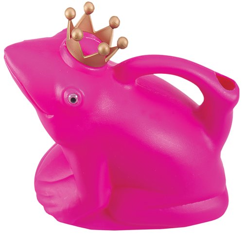 Gießkanne Frosch Froschkönigin pink-gold Garten