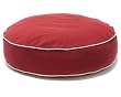 Dog Gone Smart Bed Canvas Round Bed with Ecru Piping, Red, Medium, 24" Dog Gone Smart Bed Canvas Round Bed with Ecru Piping, Red, Medium, 24"