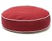 Dog Gone Smart Bed Canvas Round Bed with Ecru Piping, Red,  Medium,  24"