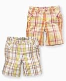 Vanilla Star Girls Plaid Bermuda Shorts