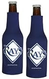 Tampa Bay Rays Beer Bottle Koozie | Rays Neoprene Bottle Suit with Zipper - Set of 2