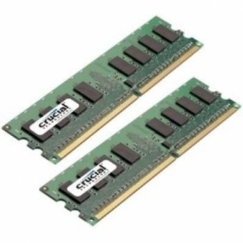 Crucial Technology CT2CP25664AA800 4GB 2GBx2 240-pin DIMM DDR2 PC2-6400 Memory Kit