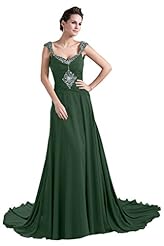 Chiffon  Lace Beaded Evening Dress/Bridesmaid Dress/Prom Dress  With Rhinestones