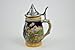 0.6 Liter | OktoberfestHaus Oktoberfest Mugs German Beer Festival Scene Tankard Ceramic Beer Stein Beer Lovers Gifts With Lid Jarras Para Beber Cerveza