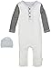 Burt's Bees Baby Baby Organic Coverall, Vanilla Cream, 3-6 Months