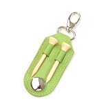 Pebble Grain Golf Key Chain-Green