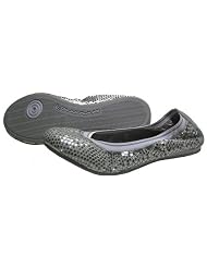 Fornarina Ballerina mit Pailletten silber