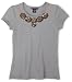 Eyeshadow Girls 7-16 Necklace Top,Gris/Brass,S (7/8)