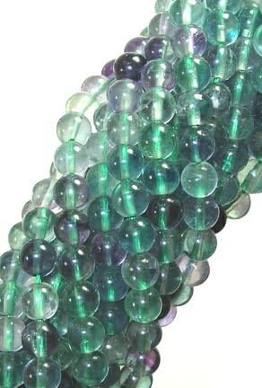 6mm Grade A Rainbow Flourite Round Beads