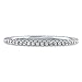 BERRICLE Sterling Silver 0.26 ct.tw Round Cubic Zirconia CZ Wedding Anniversary Eternity Band Ring