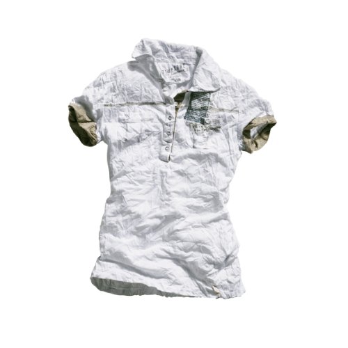 Timezone Damen Poloshirt, Philine shortsleeve polo 13-0014, Gr. 42 (XL), Wei&szlig; (pure white  Preisvergleich