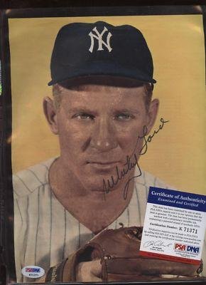 Whitey Ford New York Yankees Autographed Magazine Page PSA/DNA - Autographed MLB Magazines