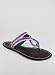 Colorblock Keyhole Slip-On Sandal 6 PURPLE