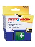 Tesa 55225-00002-00 Klettband zum Aufkleben, wei&szlig;