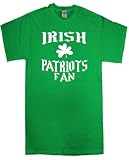 Irish Patriots Fan Shamrock Ireland Pride Kelly Green T Shirt Jersey
