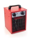 Produkt-Bild: Heizl&uuml;fter, kleiner praktischer Heizstrahler f&uuml;r den Aussenbereich, 3-Stufen Heizung, IPX4, 2000 Watt, rot, NEU + OVP