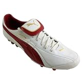 Mens Puma King XL Synthetic Grass HG White Leather Football Boots Soccer Cleats