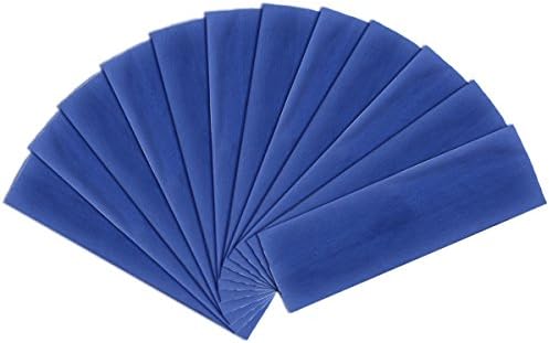 High Quality Cotton Elastic Yoga Fashion Wide Headband, Solid Royal Blue (12 pack)