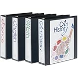 Avery Economy View Binder with 2-Inch Round Ring, Black, Pack Of 4 (19205)