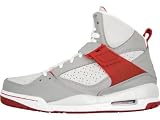 Men's Air Jordan Flight 45 High (Medium/Grey-Varsity/Red-Neutral/Grey-White)