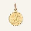 10 Kt Gold Religious Medals - Baptism - Guardian Angel - Premium Box