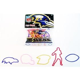Forever Collectibles NFL Baltimore Ravens Logo Bandz